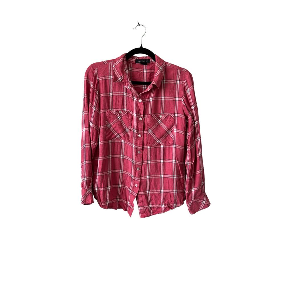 Sanctuary Pink Plaid Flannel